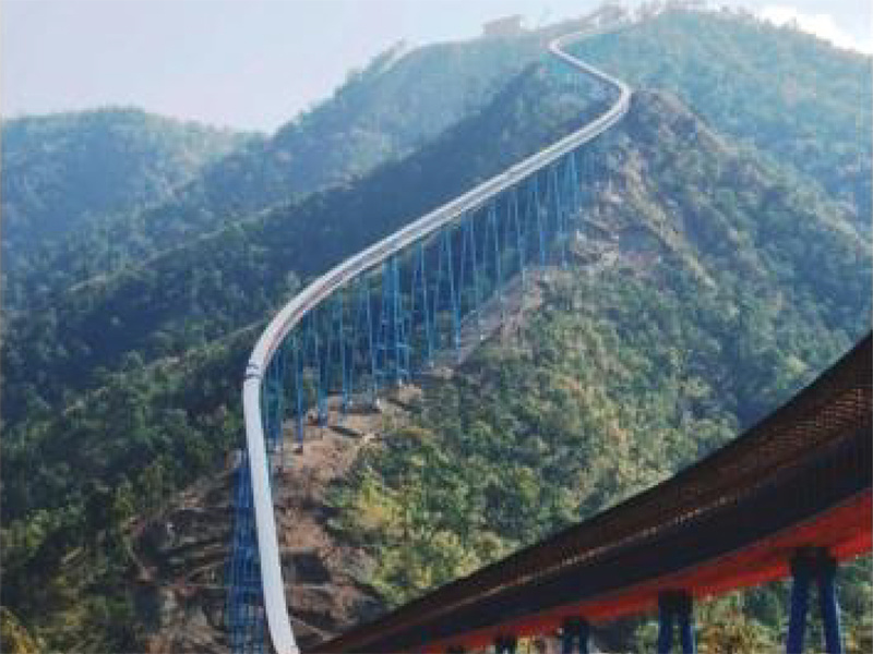 長(cháng)距離(lí)轉彎帶式輸送機(jī)